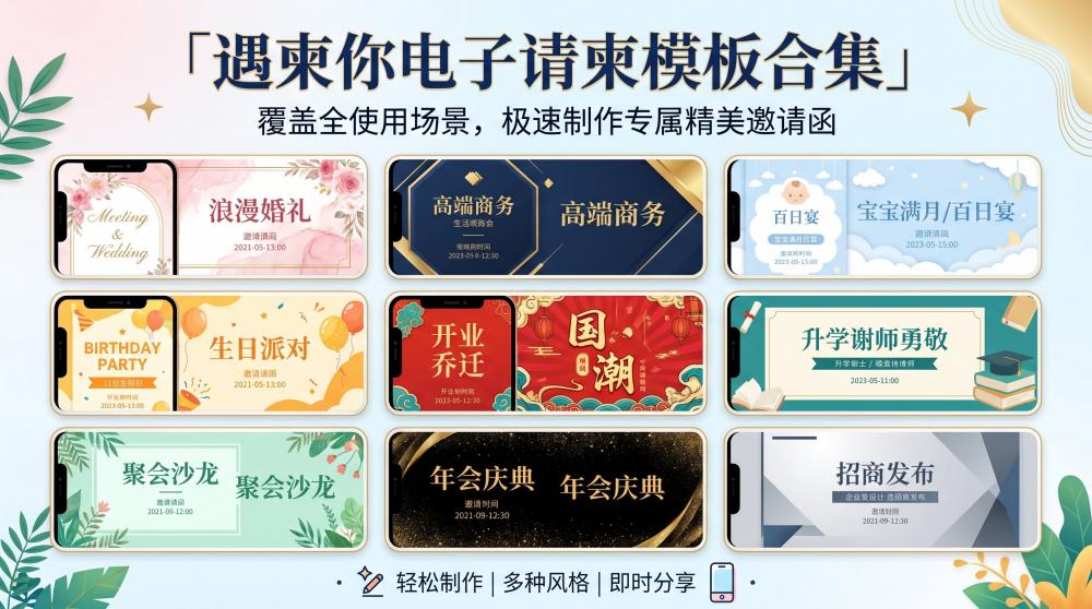 高级不撞款！婚礼电子请柬设计攻略，新手零失误抄作业